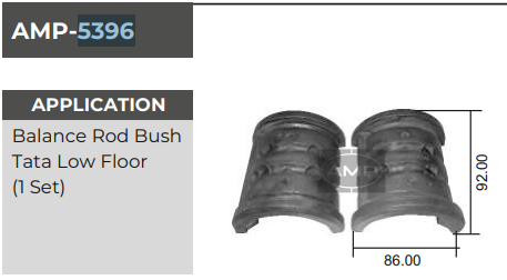 BALANCE ROD BUSH TATA 5396 (1set)