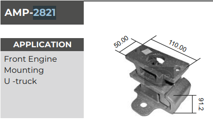 FRONT MOUNTING U TRUCK AMP2821 *