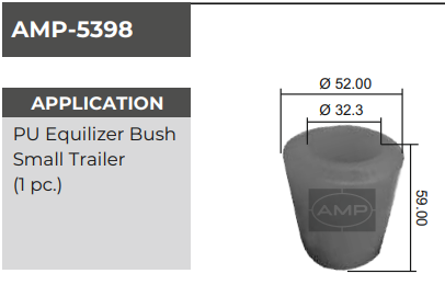 PU EQUILIZER BUSH SMALL TRAILER AMP-5398