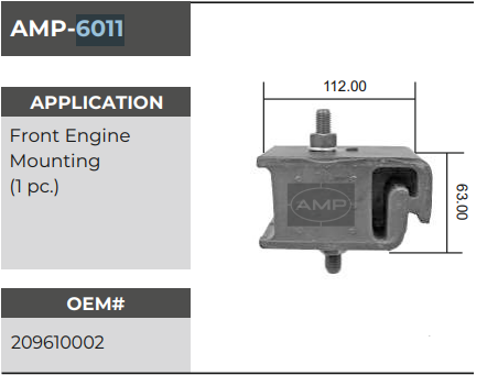 FRONT MOUNTING AMW TIPPERAMP-6011