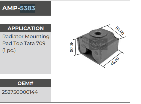 RADIATOR MOUNTING 709 AMP5383