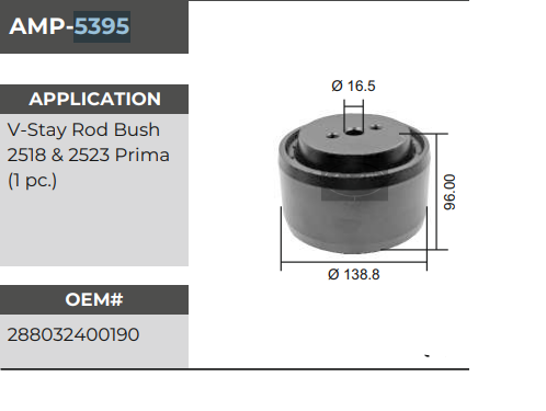 V. BUSH 2518 PRIMA AMP-5395