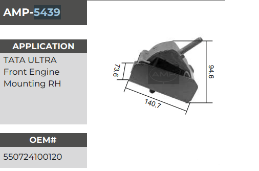 FRONT ENGINE MOUNTING RIGHT ULTRA 5439