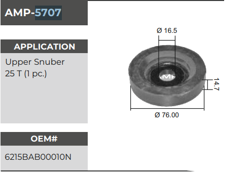 UPPER WASHER  M/ NAVISTAR 5707