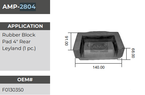 BEVLER RUBBER BIG L.L. AMP2804 *