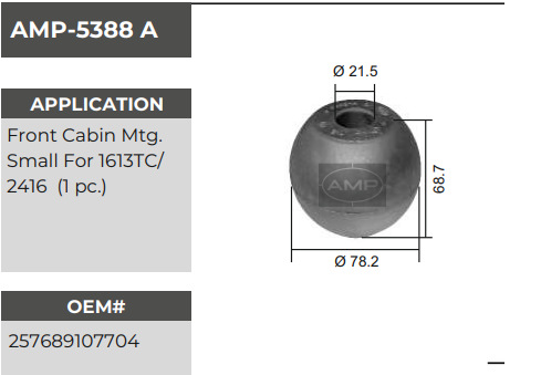 F,CABIN MTG.SMALL 1210  BATI AMP 5388 A