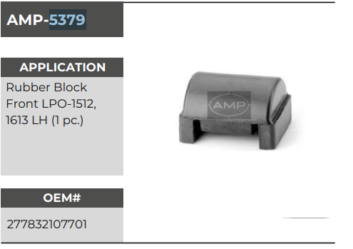 BEVLER RUBBER FRONT AMP5379 *