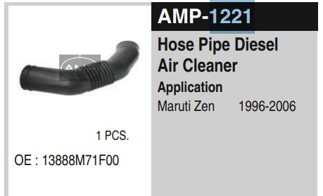 HOSE PIPE ZEN DIESEL AIE CLEANER AMP1221
