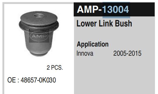 LOWER LINK BUSH SMALL INOVA AMP13004