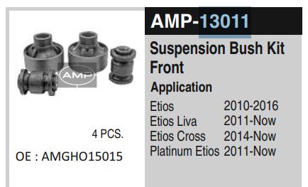BUSHING KIT ETIOS AMP13011