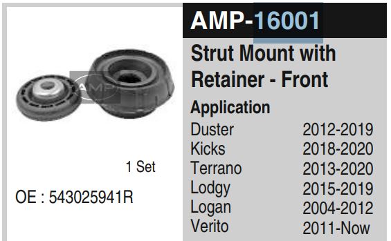 SHOCKER MOUNT DUSTER/LOGAN AMP-16001