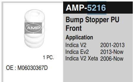 REAR.BUMP.STOPPER PU.INDICA/INDIGAMP5216