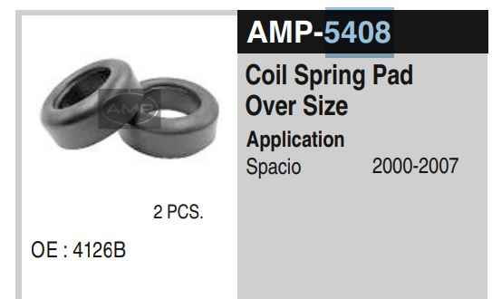 COIL SPRING PAD OVER SIZE SPACIO AMP5408