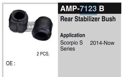 BUSH KIT SCRPIO S SERIES AMP 7123B (2pc)