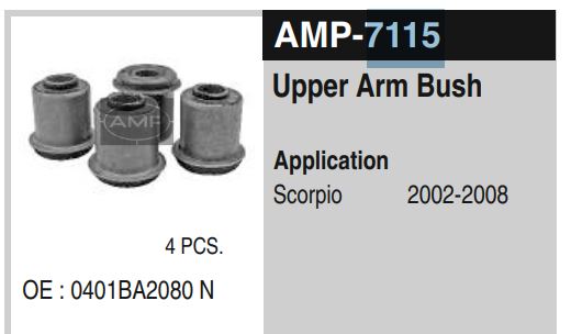 PIVOT/UPER ARM BUSH SCORPIO AMP7115xxx