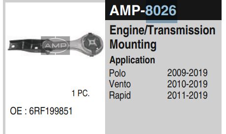 GEAR MTG,POLO P/d  IKON/SKODA AMP-8026