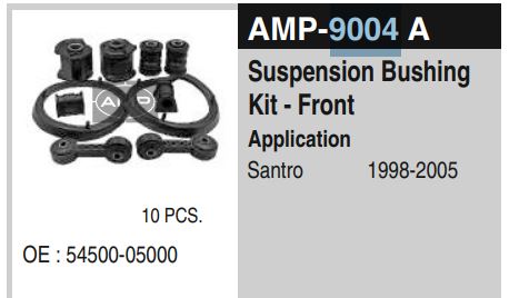 Front Bush Kit Santro  Amp-9004A