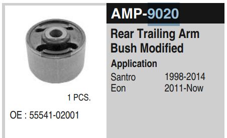 REAR TRAILING ARM BUSH SANTRO AMP9020