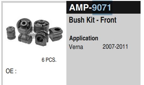 FRONT BUSH KIT VERNA  AMP-9071