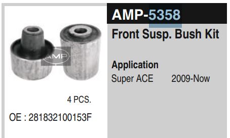 FRONT SUSP. BUSH KIT SUPER ACE AMP-5358