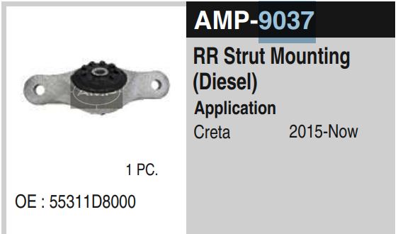 SHOCKER MOUNT REAR CRETA DIESEL AMP 9037
