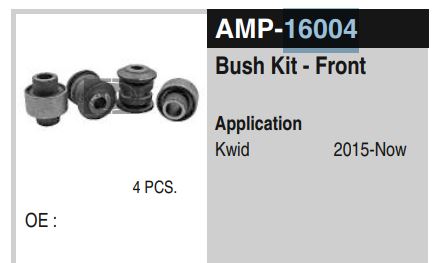 BUSH KIT KWID/ DASTAN GO AMP-16004