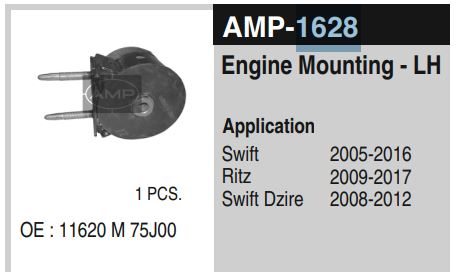 ENGINE MOUNTING L TYPE ALTO/WGNR AMP1628