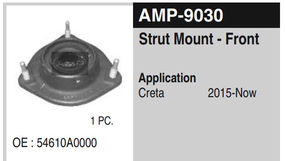 SHOCKER MOUNT W/BRG CRETA AMP9030