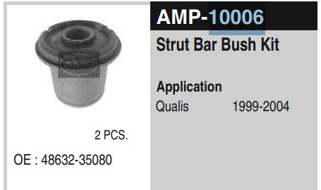 FRONT SUS. ARM BUSH QUALIS AMP10006