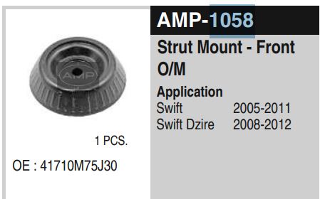 FRONT STRUT MOUNT SWIFT/RITZ AMP1058