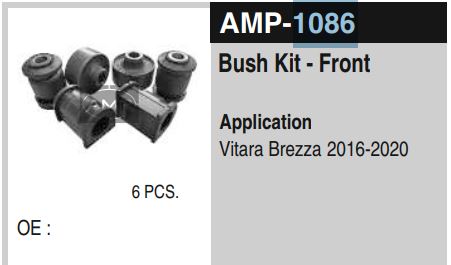 FRONT BUSH KIT BREZZA AMP 1086