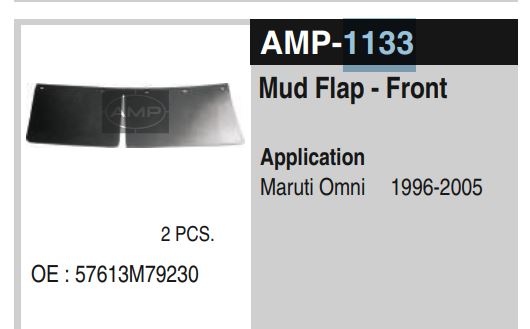 MUD FLAP OMNI FRONT AMP-1133