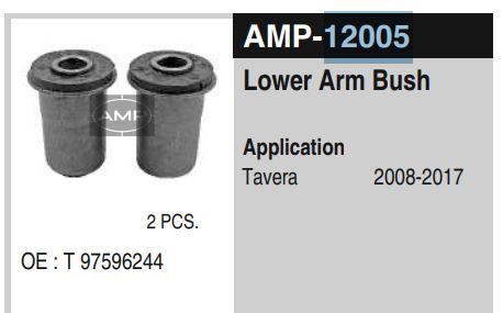 LOWER ARM BUSH.GM.TAVERA/CRUZ.AMP12005