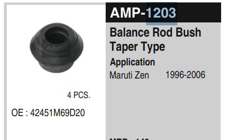 BALANCE ROD BUSH ZEN TAPER AMP1203