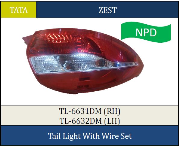 TAIL LIGHT TL-6632DM LH TATA ZEST