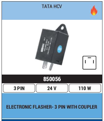FLASHER INDICATOR BUZZER 24V 3PIN 850056