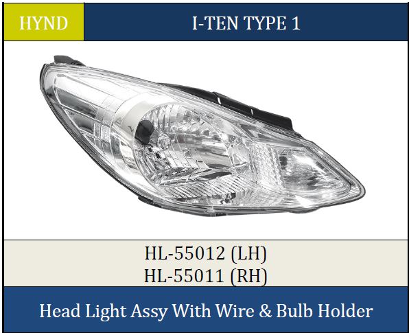 H.LIGHT I-10 T1 55012 LH