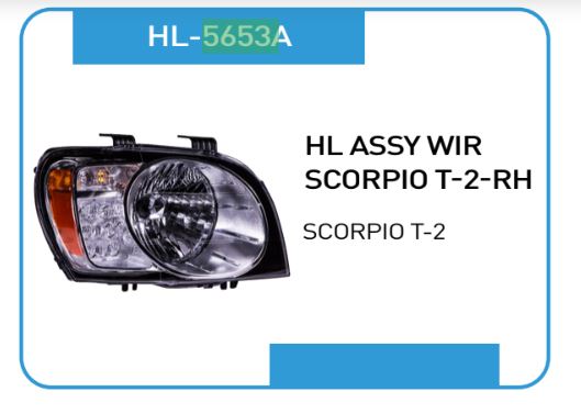 H.LIGHT SCORPIO T2 W/O BLUB  5653A RH