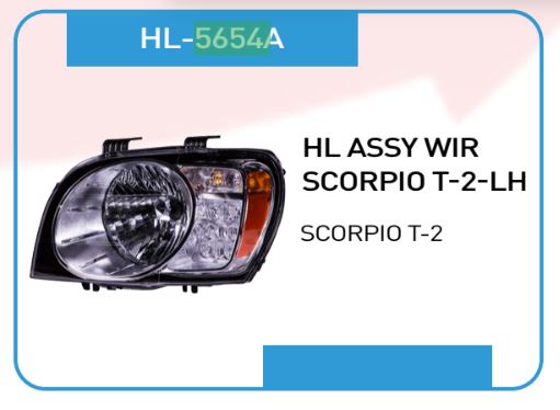 H.LIGHT SCORPIO T2  BLB HLDR LH 5654A