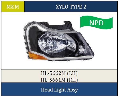 H LIGHT XYLO 5661M T-2 RH