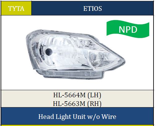 H.LIGHT ETIOS RH MN 5663M