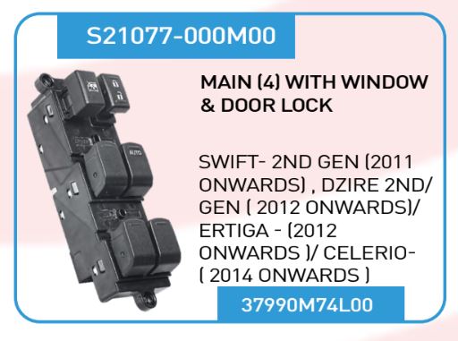 SWITCH PWS SWIFT NM/DZIRE/ERTIG M S21077