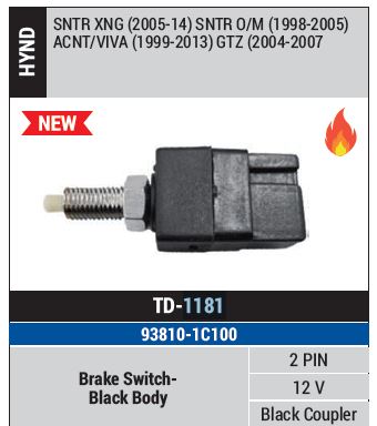 SWITCH BRAKE 2PIN SANTRO TD1181*