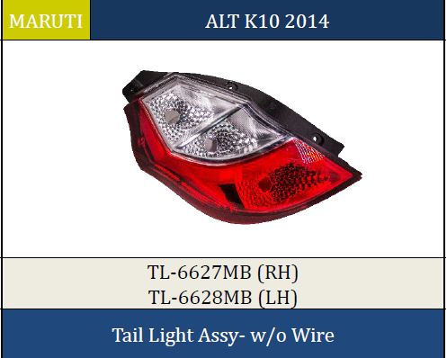 T.LIGHT ALTO K10 NM RH W/O w T2 6627MB