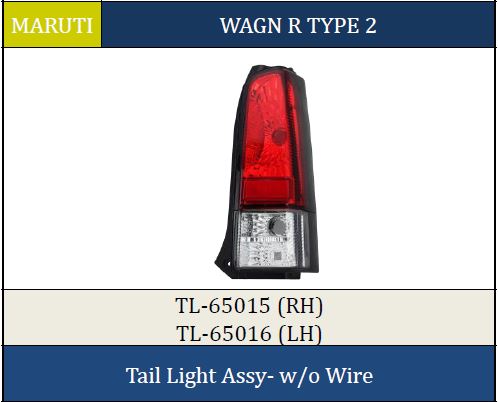 T.LIGHT WAGON-R T2 LH W/O WIRE 65016