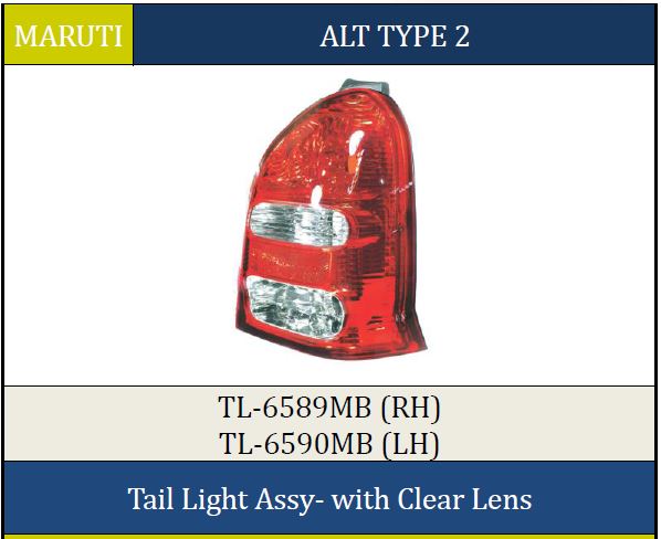 T.LIGHT ALTO T2 RH MN 6589MB BOTH WITE