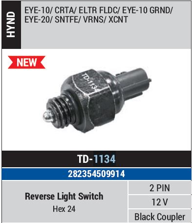 REVERSE LIGHT SWITCH I-10 TD 1134
